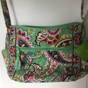 Vera Bradley mint green paisley shoulder bag